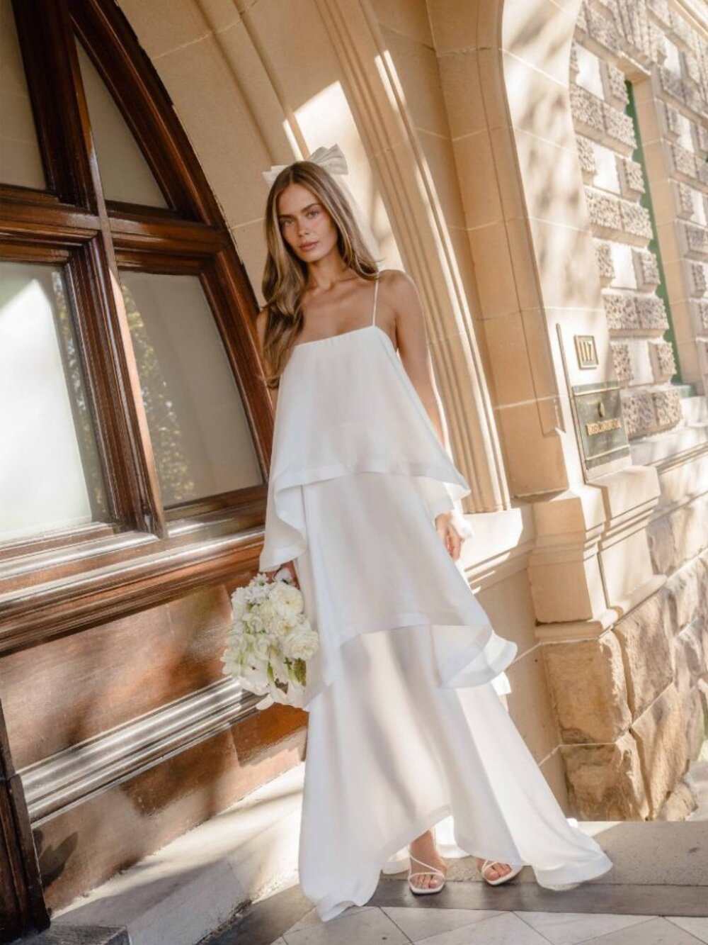 Elliatt Tilly Tiered Maxi Dress in White